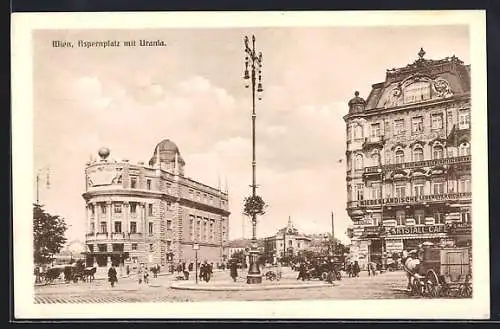 AK Wien, Aspernplatz mit Urania