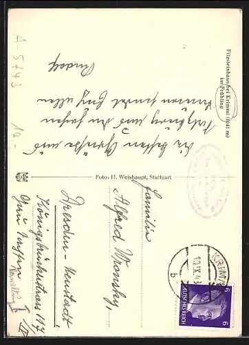 AK Krimml, Gasthaus Filzsteinhaus im Frühling