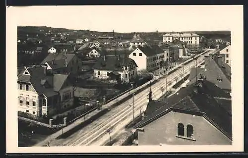 AK Fürstenfeld, Ortspartie aus der Vogelschau