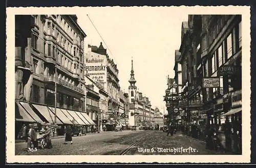 AK Wien, Geschäfte in der Mariahilferstrasse