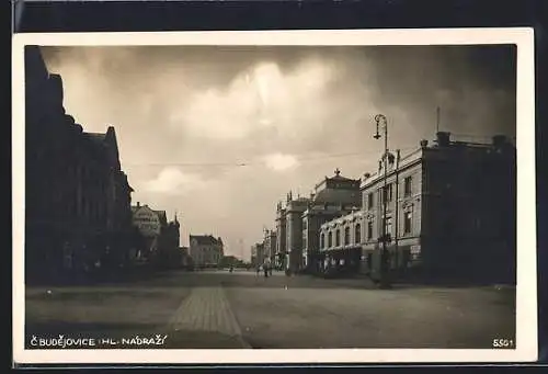 AK C. Budejovice, Hl. Nádrazí