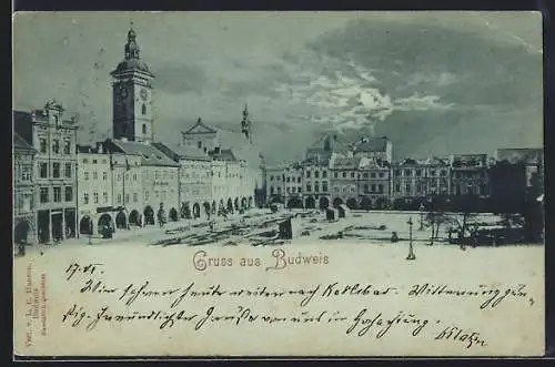 Mondschein-AK Budweis, Strassenpartie