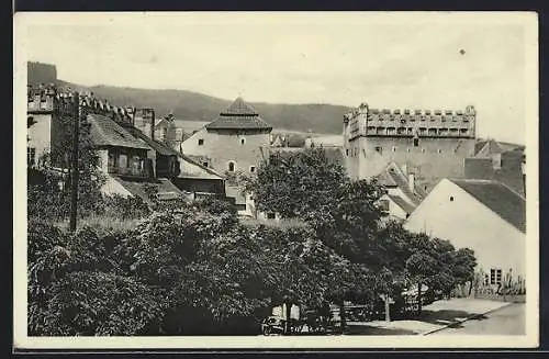 AK Prachatitz, Literatenschule mit unterem Tor