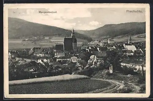 AK Prachatitz, Margaretenbad, Panorama