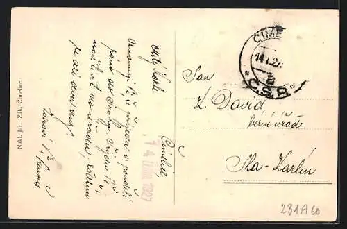 AK Cimelice, Pomník padlých vojínu