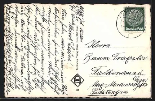 AK Hof / Saale, Partie an den Kasernen