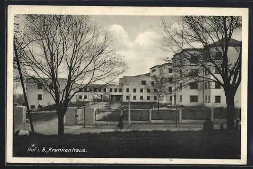 AK Hof i. B., Ansicht vom Krankenhaus