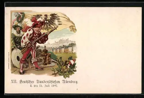 AK Nürnberg, XII. Deutsches Bundesschiessen 1897