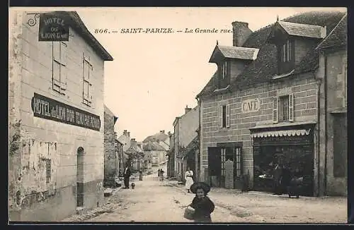 AK Saint-Parize, La Grande rue