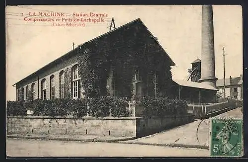 AK La Machine, Station Centrale, Compresseurs et Puits de Lachapelle, Usines Schneider