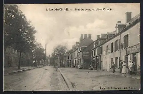 AK La Machine, Haut du bourg et Hôtel Galopin