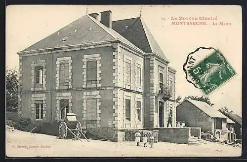 AK Montsauche, Le Morvan Illustré, La Mairie