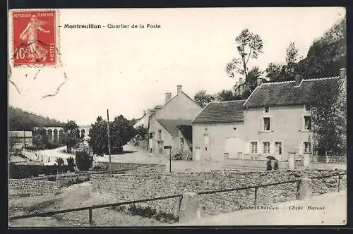 AK Montreuillon, Quartier de la Poste