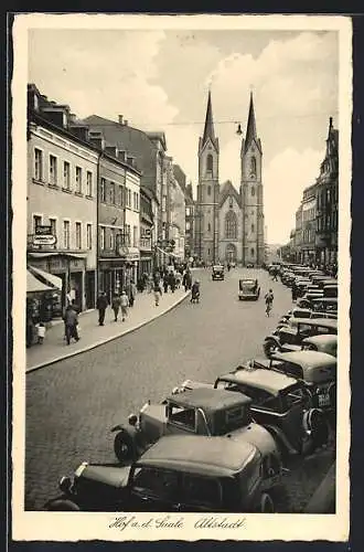 AK Hof, Partie in der Altstadt