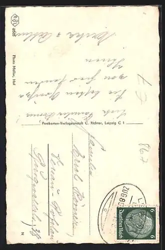 AK Hof, Partie in der Altstadt