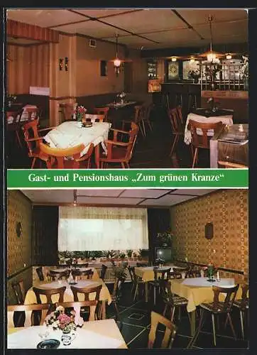 AK Edertal-Wellen, Pensions- und Gasthaus Zum grünen Kranze, Bes. Otto Zorn