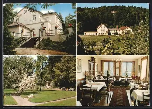 AK Bendestorf /Krs. Harburg, Hotel Villa Bergfried und Pensionshaus Ernst Kurth, Innenansicht, Garten