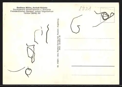 AK Hurlach Kolonie, Rasthaus Müller