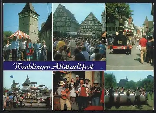 AK Waiblingen, Altstadtfest, versch. Ansichten