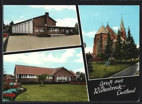 AK Rütenbrock /Emsland, Kirche, Gebäudeansichten