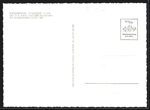 AK Königslutter / Elm, Waldgasthaus Tetzelstein, Innenansichten