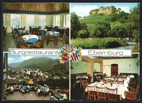 AK Bad Münster am Stein-Ebernburg, Burgrestaurant Ebernburg, Innenansichten