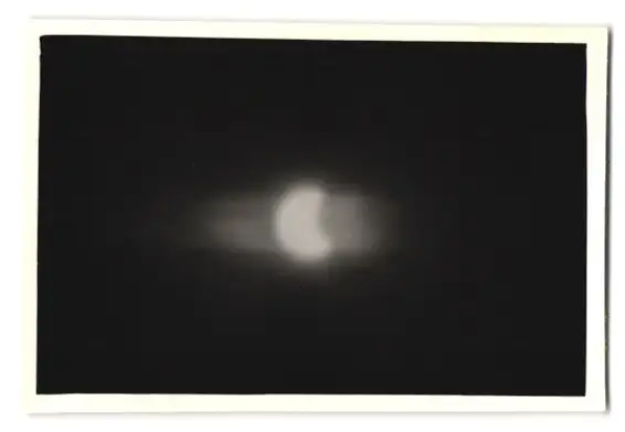 30 Fotografien Sonnenfinsternis am 30.6.1954, Private Serie der Sonnenfinsternis in verschiedenen Phasen 23