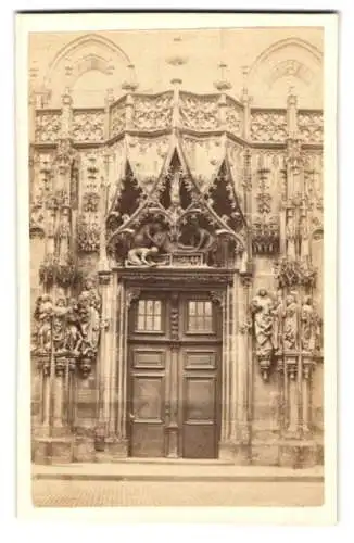 Fotografie Atelier Guillon, Strasbourg, 44 Rue du Vieux Marché aux Poissons, Ansicht Strassburg, Portal der Kirche