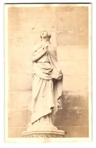 Fotografie Guillon, Strasbourg, 44 Rue du Vieux Marché aux Poissons, Ansicht Strassburg, Statue de Sabine