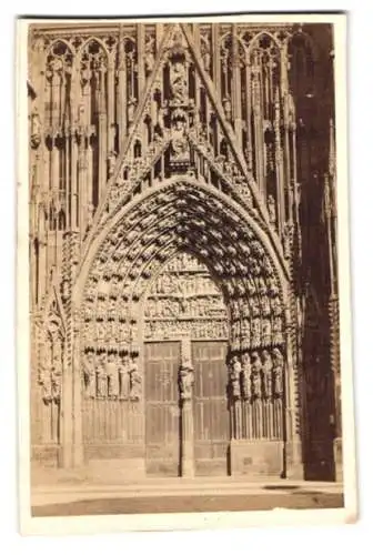 Fotografie Atelier Guillon, Strasbourg, 44 Rue du Vieux Marché aux Poissons, Ansicht Strassburg, Portal des Münster