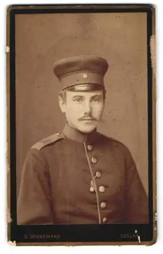 Fotografie O. Sonnemann, Goslar, Hokenstr. 11, Soldat in Uniform