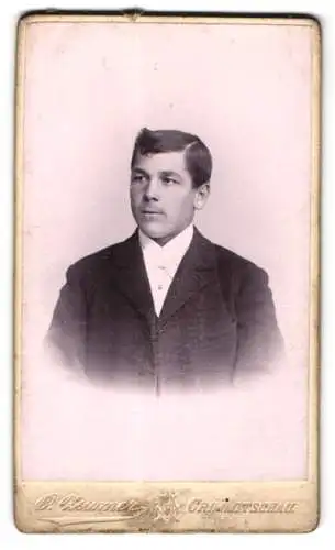 Fotografie Otto Zeumer, Crimmitschau, Jacobsgasse 14, Portrait eines jungen Mannes