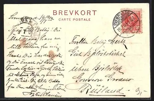 AK Einsidelsborg, Partie an herrschaftlichem Haus