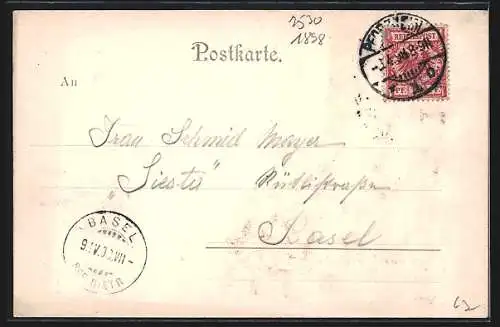 AK Pforzheim, Blick aufs Rathaus