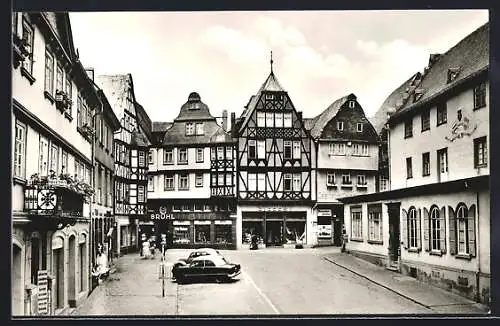 AK Limburg /Lahn, Kornmarkt mit Geschäften