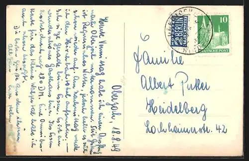 AK Oberjoch, Gasthaus und Pension Löwen, Aussenansicht