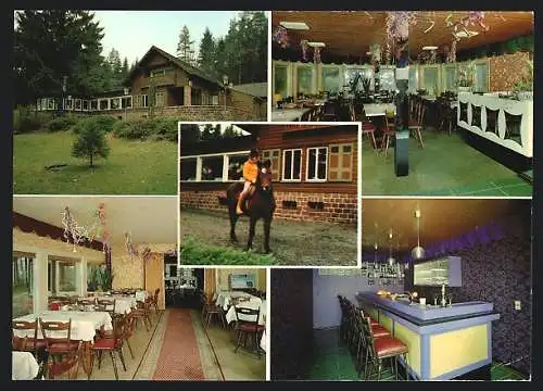 AK Otterberg-Weinbrunnerhof, Hotel Haus Hamann, Bes. Fam. Dietzen, Aussen- und Innenansicht