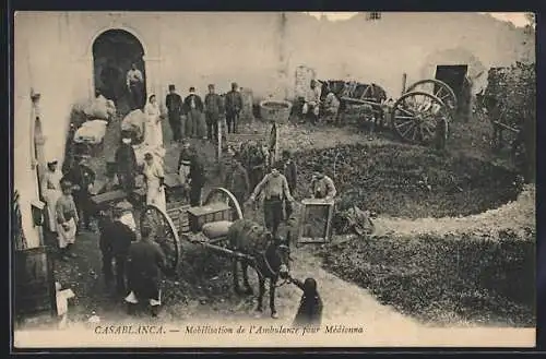 AK Casablanca, Mobilisationde l'Ambulance pour Medionna