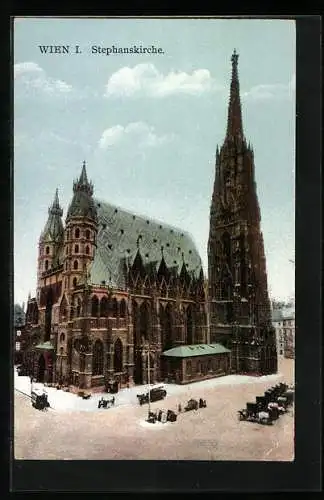 AK Wien, Partie an der Stephanskirche