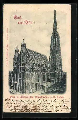 AK Wien, Dom- u. Metropolitan-Pfarrkirche z. h. St. Stefan