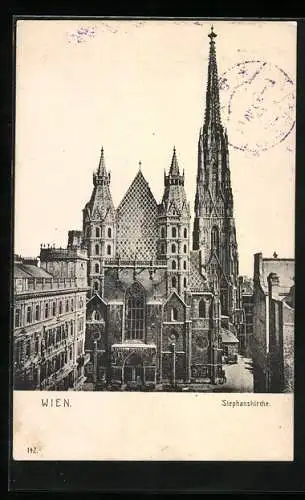 AK Wien, Blick auf die Stephanskirche