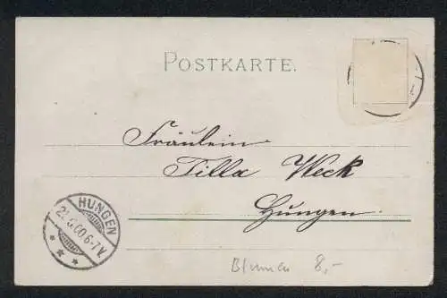 Glitzer-Perl-AK Gelb-Rosane Rosen