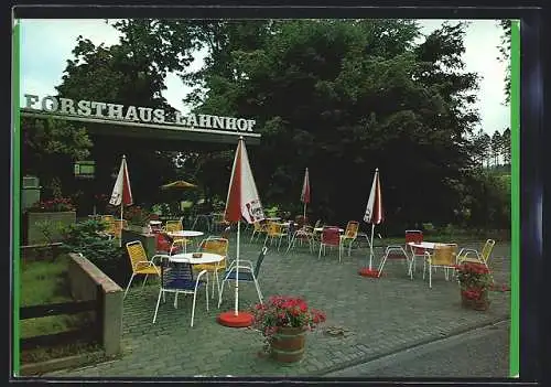 AK Netphen /Nenkersdorf, Hotel Restaurant Café Forsthaus Lahnhof, Lahnhof 1, Aussenansicht