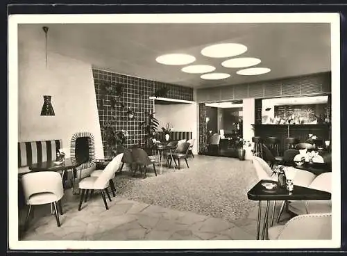 AK Bad Mergentheim, Kurhotel Viktoria, Barräume