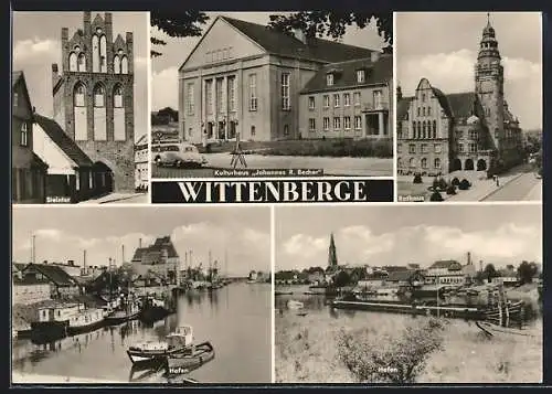 AK Wittenberge, Steintor, Kulturhaus Johannes R. Becher, Rathaus