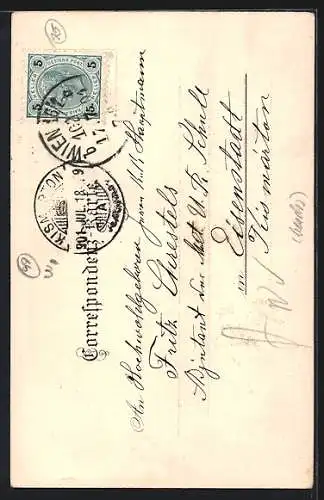 Lithographie Wien, Heiligenkreuzerhof, Schönlaterng.