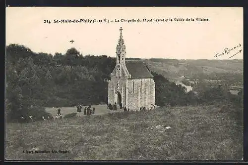 AK St-Malo-de-Phily, La Chapelle du Mont Serrat et la Vallée de la Vilaine