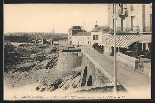 AK Saint-Servan, La Terrasse de l`Hotel Victoria