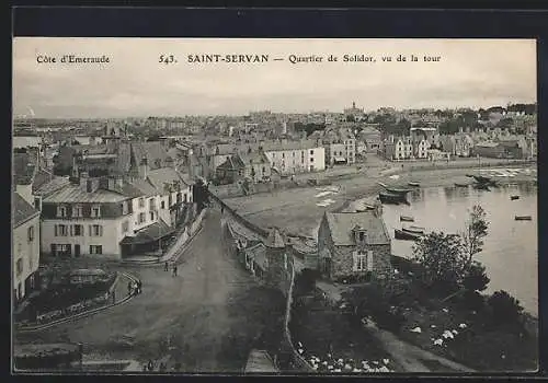 AK Saint-Servan, Quartier de Solidor, vu de la tour