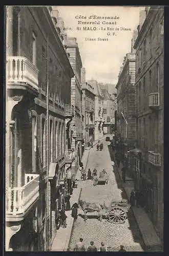 AK St-Malo, La Rue de Dinan